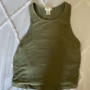 olive green tank $3